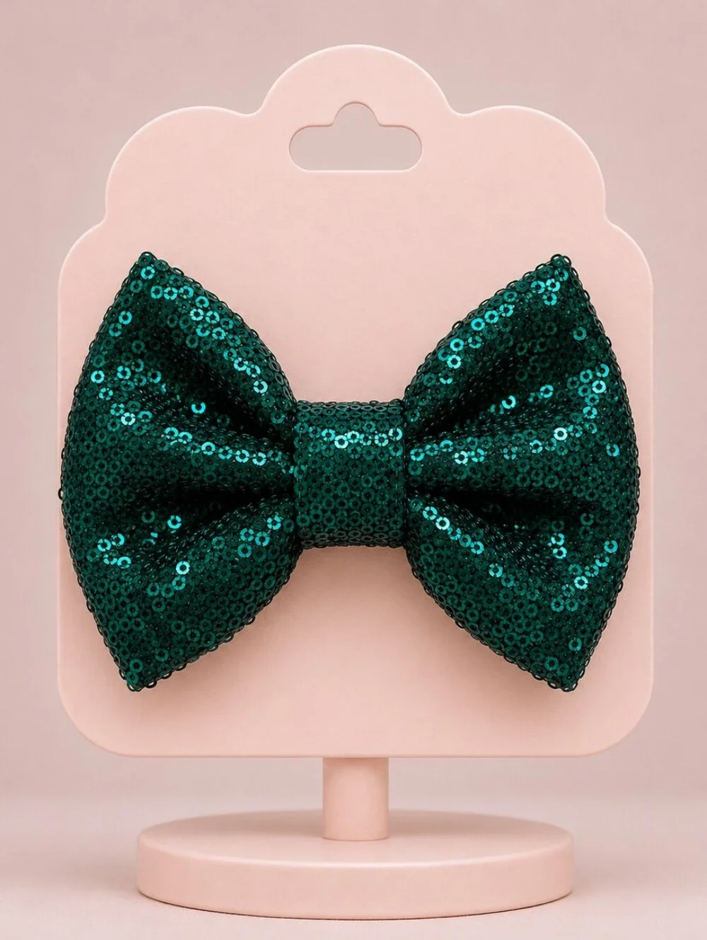 Handmade Bow Sparkling Teal Sequin Bow For Special Occasions 🎀✨